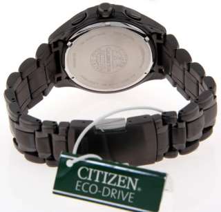 MENS CITIZEN ECO DRIVE BLACK DIAL WATCH BL8097 52E  