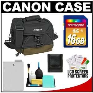 Canon 100EG Digital SLR Camera Case Gadget Bag + LP E8 Battery + 16GB 