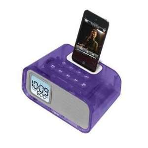  Selected iPod Dual Alarm Trans. Purple By iHome 