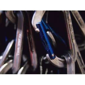  Detail of Carabiners on a Big Wall Climb in Yosemite 