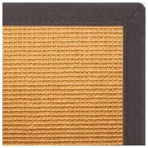   Sisal Rug with Black Extra Wide Canvas Binding   4x6