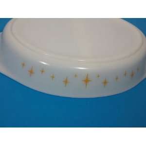  Vintage Pyrex Constellation divided oval casserole dish 