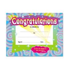 Trend Certificate of Congratulation