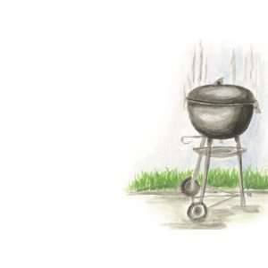 Charcoal Grill, Custom Personalized Adult Parties Invitation, by ID 