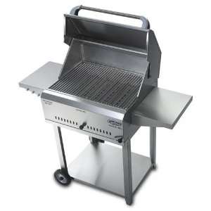   Titanium Series 26 Inch Charcoal Grill On Cart Patio, Lawn & Garden