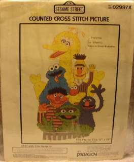   Needlecraft Sesame Street Counted Cross Stitch Picture Kit #02997X