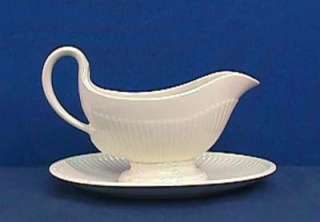 Wedgwood China EDME Gravy Boat with Attached Underplate  