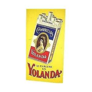  Vintage Yolanda Cigarillos Cigarette Tobacco Poster 1920 