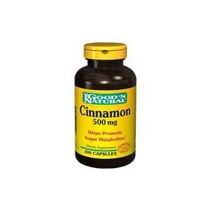  Cinnamon 500 mg   Helps Promote Sugar Metabolism, 200 caps 