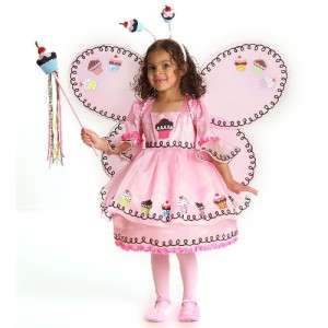 Halloween Cupcake Sweet Fairy Pink Girl Dress Up Kids Costume Set 