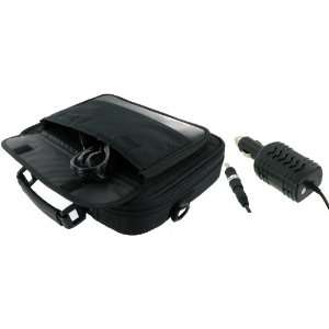  rooCASE 2n1 Netbook Carrying Bag and 12v Car Charger for 