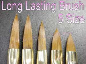 Pec 2 Ways Acrylic Nail Art Brush Pen Cuticle Pusher  