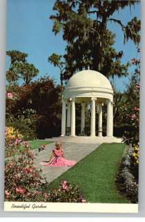 Postcard~Gazebo & Flowers~Floridas Cypress Gardens  