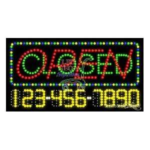  Open Closed LED Sign 17 inch tall x 32 inch wide x 3.5 
