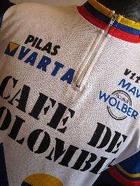 CAFE DE COLOMBIA PILAS VARTA MAVIC VITUS PROTEAM 1986 VINTAGE JERSEY 