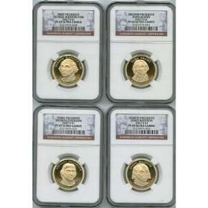  2007 Presidential 4 Coin Set NGC Proof PF69 Cetified 
