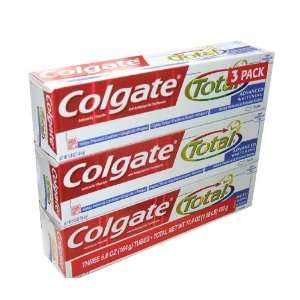 Colgate Total Advanced Whitening Toothpaste 5.8 Ounce Tube (Pack of 3 