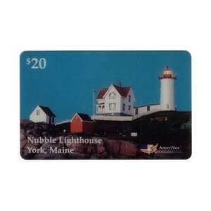  Collectible Phone Card $20. Nubble Lighthouse, York Maine 