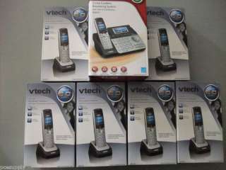 Vtech DS6151 DECT 6.0 2 Line Cordless Phone + 6 DS6101  