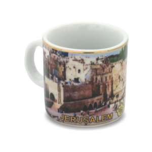   Ceramic Mug with Western Wall Complex and Jerusalem 