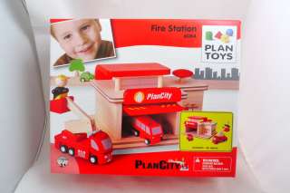 Plan Toys Fire Station wooden toy 6084  