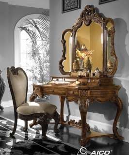 Cognac Rococo Vanity Desk  