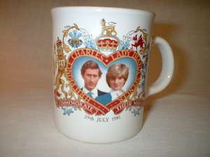   Mug for HRH Prince Charles and Lady Diana Spencer 29 July 1981  