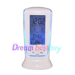 LCD Digital Alarm clock calendar thermometer Backlight  