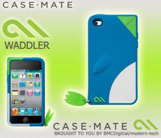 NEW CASE MATE BLUE WADDLER CASE COVER FOR iPOD TOUCH 4G  