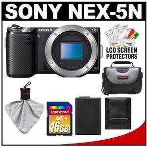 Sony Alpha NEX 5N Digital Camera Body (Black) with 16GB Card + Battery 