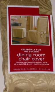 Rich Gold Dining Room Chair Cover Brocade Slipcover  