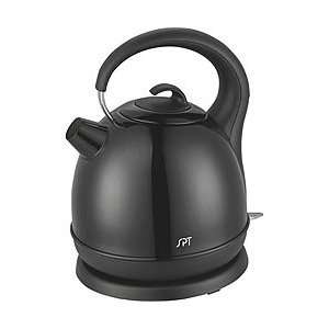  Cordless 7 cup Black Stainless Steel Electric Kettle 