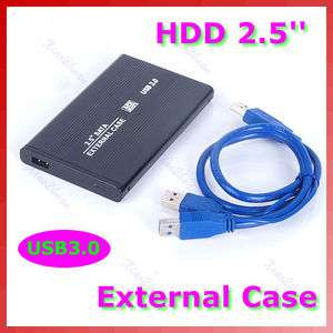   HDD 2.5 External Enclosure SATA Hard Drive Case Mobile Disk Black