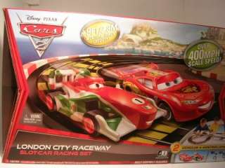  Cars 2 Remote Control Slot Race Track Car Set, London 