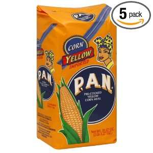 Pan Harina Yellow Cornmeal, 35.27 Ounce (Pack of 5)  