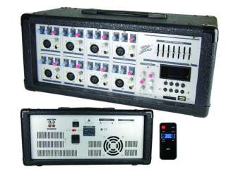 Zebra ZM1008MUSB DJ Power Mixer with  and USB SD 8 inputs  