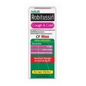  Robitussin Adult Cough & Cold Syrup CF Max 8oz Health 