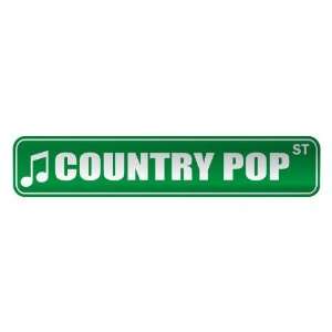   COUNTRY POP ST  STREET SIGN MUSIC