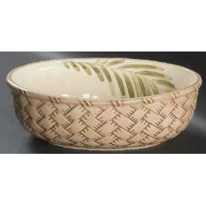  Gibson Designs Palm Court 10 Oval Vegetable Bowl, Fine 