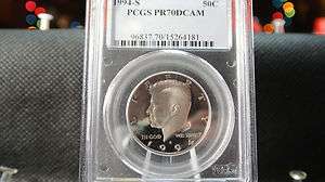   HALF DOLLAR PCGS PR70 DCAM RARE 20% OFF PCGS LIST PRICE $290.00  