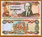 Bahamas, 5 dollars, 2001, P 63, Y Prefix, UNC