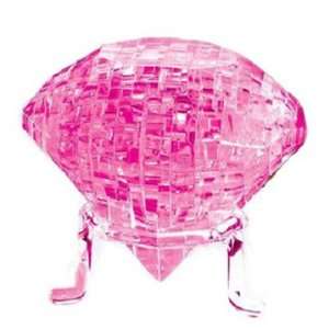 3D Crystal Diamond Decorative Jigsaw Puzzle Toy, Pink Great Christmas 