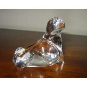  Dansk Crystal Seal Paperweight