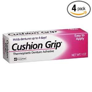  Cushion Grip Thermoplastic Denture Adhesive, 1 Ounce Tubes 