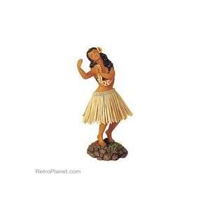  Hawaiian Girl Hula Dancing Dashboard Doll with Brown Hula 