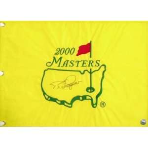  2000 Masters Multi Signed Flag w/10 Signatures Of PGA 