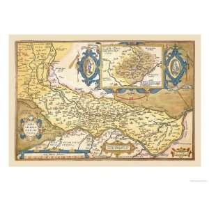   East Giclee Poster Print by Abraham Ortelius, 32x24