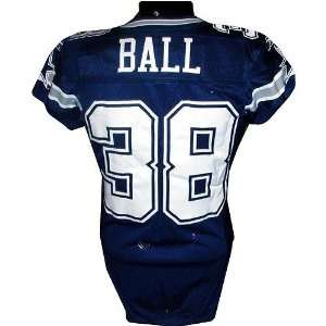 Alan Ball #38 Cowboys Game Issued Navy Jersey (Tagged 2007)