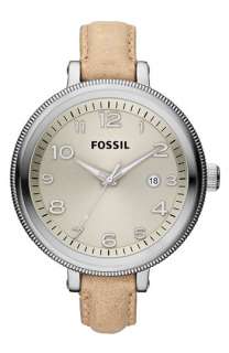Fossil Bridgette Leather Strap Watch  