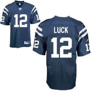 Andrew Luck #12 Indianapolis Colts Mens Blue Reebok Replica Football 